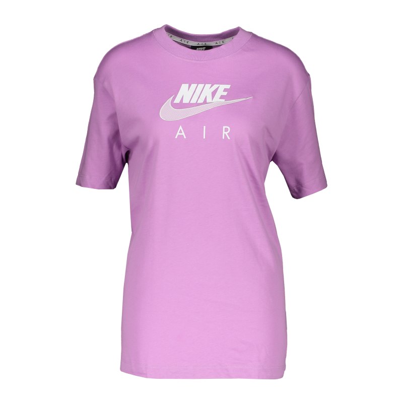 Nike Air Boyfriend T-Shirt Damen Lila Weiss F591 - lila