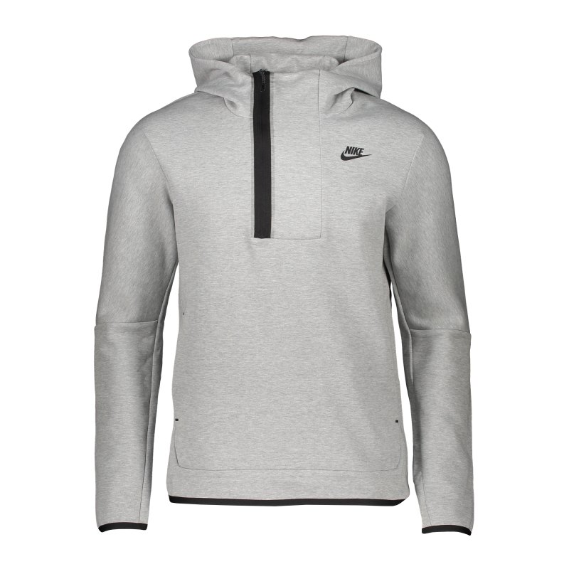 Nike Tech Fleece Crew Sweatshirt Grau Schwarz F063 - grau