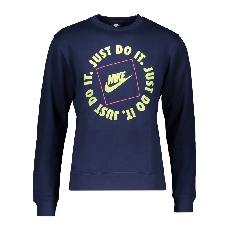 Nike Just Do It Fleece Sweatshirt Blau F410 - blau