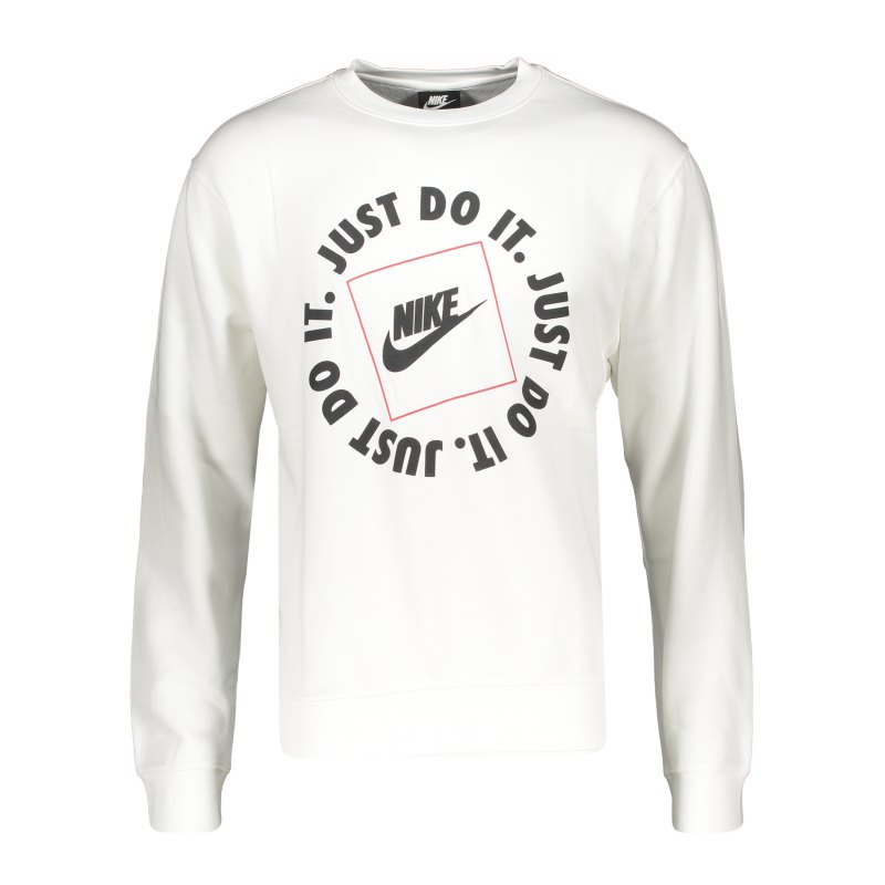 Nike Just Do It Fleece Sweatshirt Weiss F100 - weiss
