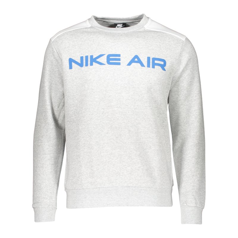 Nike Air Fleece Sweatshirt Grau Weiss F052 - grau
