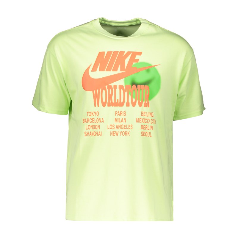 Nike Graphic World Tour T-Shirt Grün F383 - gruen