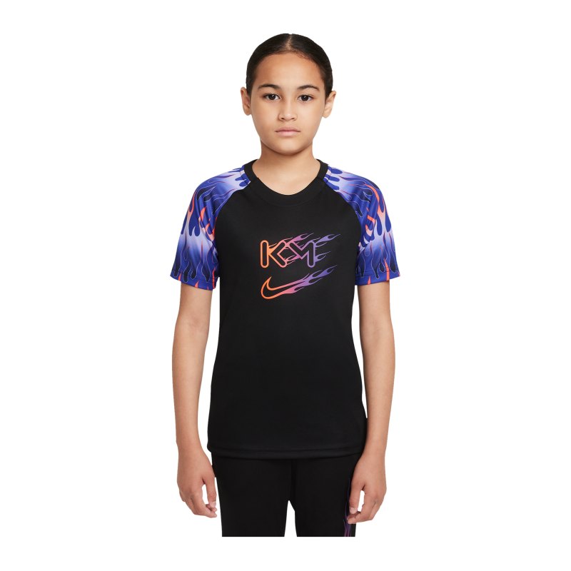 Nike Mbappe x Flames T-Shirt Kids Schwarz F010 - schwarz