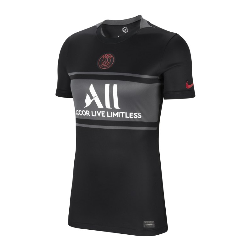 Nike Paris St. Germain Trikot UCL 2021/2022 Damen F011 - schwarz