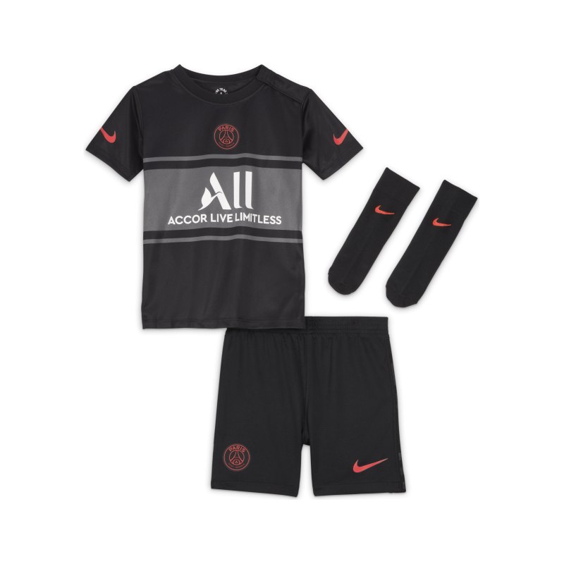 Nike Paris St. Germain Babykit UCL 2021/2022 F011 - schwarz