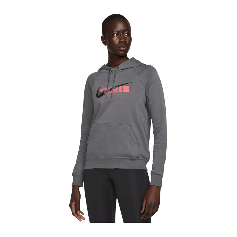 Nike Paris St. Germain Fleece Hoody Damen Grau F025 - grau