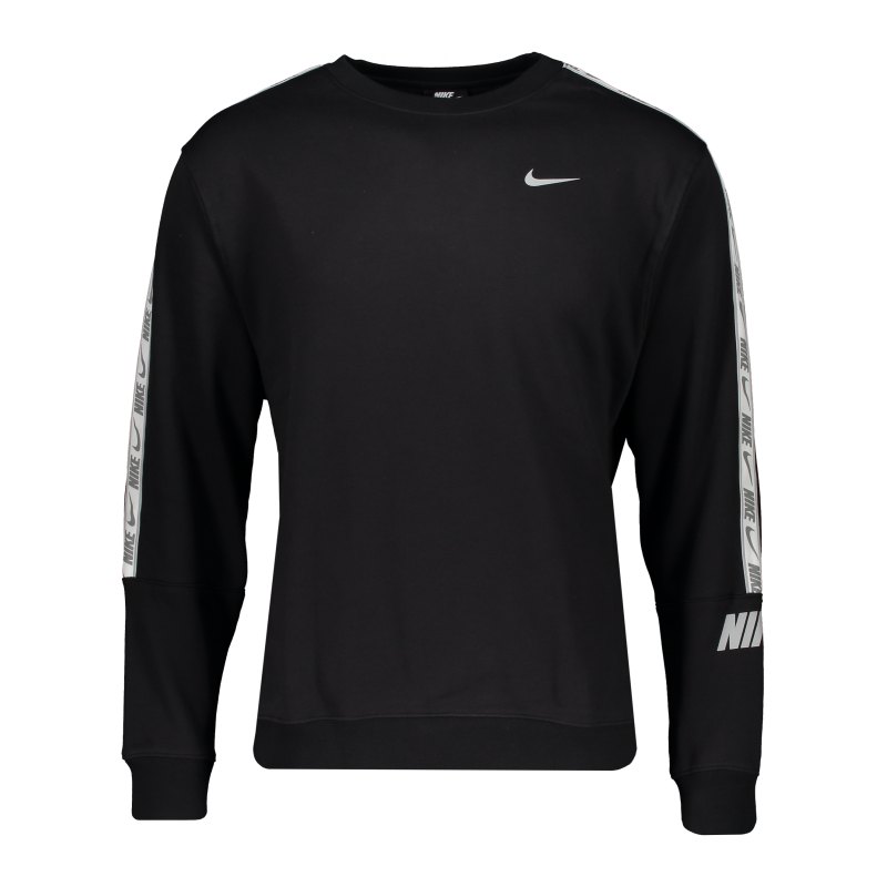 Nike Repeat Fleece Crew Sweatshirt Schwarz F010 - schwarz