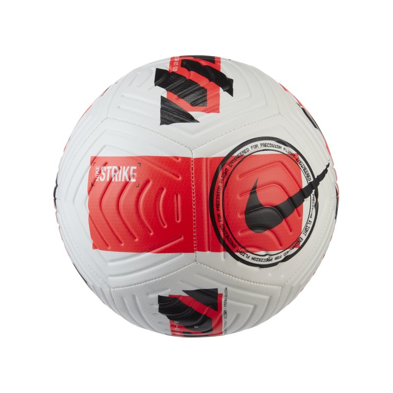 Nike Strike Trainingsball Weiss Rot Schwarz F100 - weiss