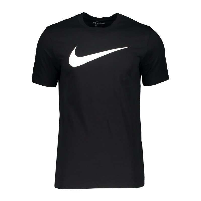 Nike Swoosh T-Shirt Schwarz Weiss F010 - schwarz