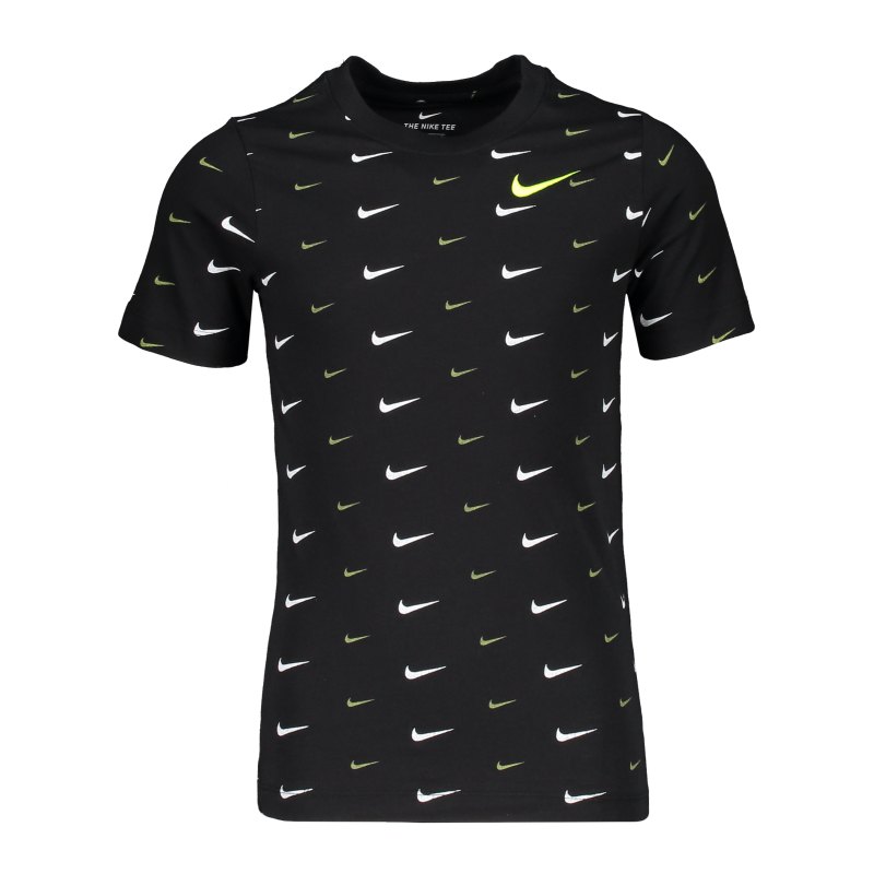 Nike Swoosh T-Shirt Kids Schwarz F010 - schwarz