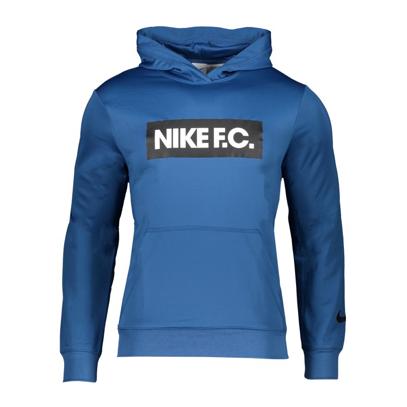 Nike F.C. Hoody Kids Blau Weiss Schwarz F407 - blau