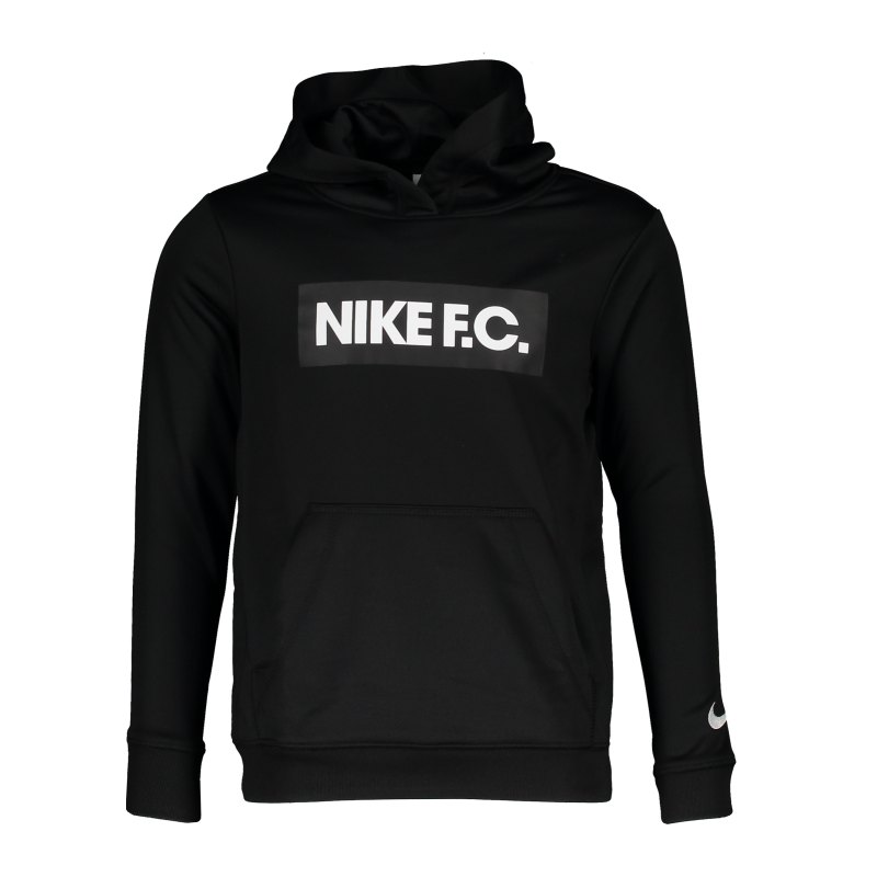 Nike F.C. Hoody Kids Schwarz Weiss F010 - schwarz