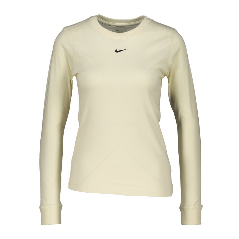 Nike Essentials Shirt langarm Damen Beige F113 - beige