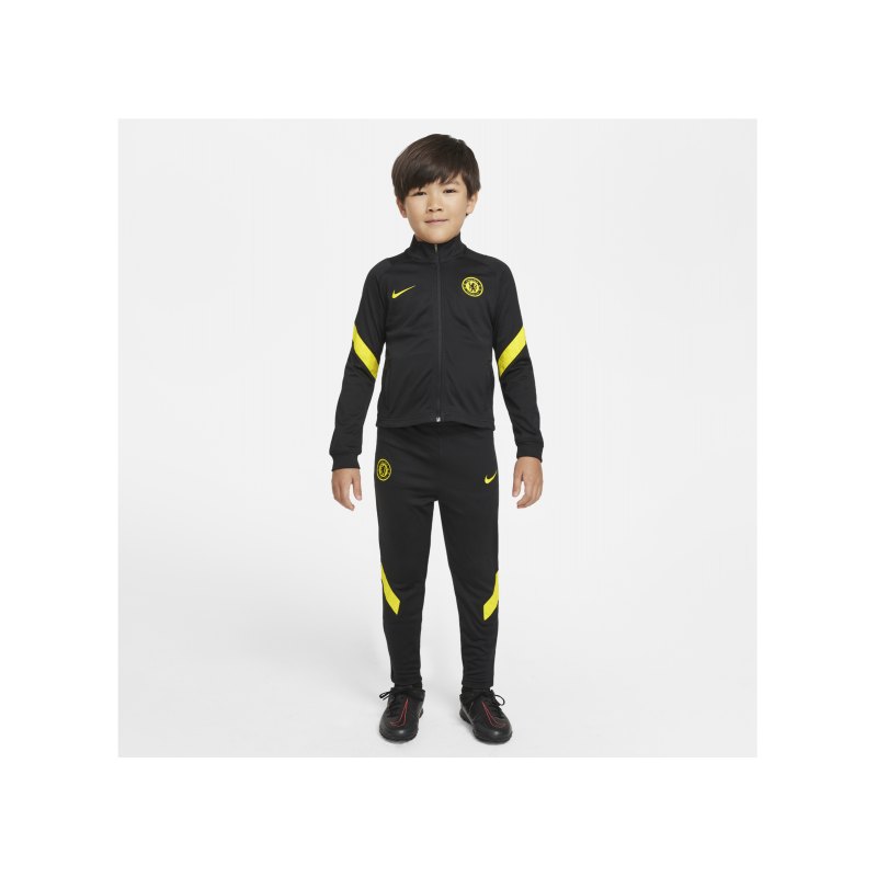 Nike FC Chelsea London Trainingsanzug Kids Schwarz F011 - schwarz