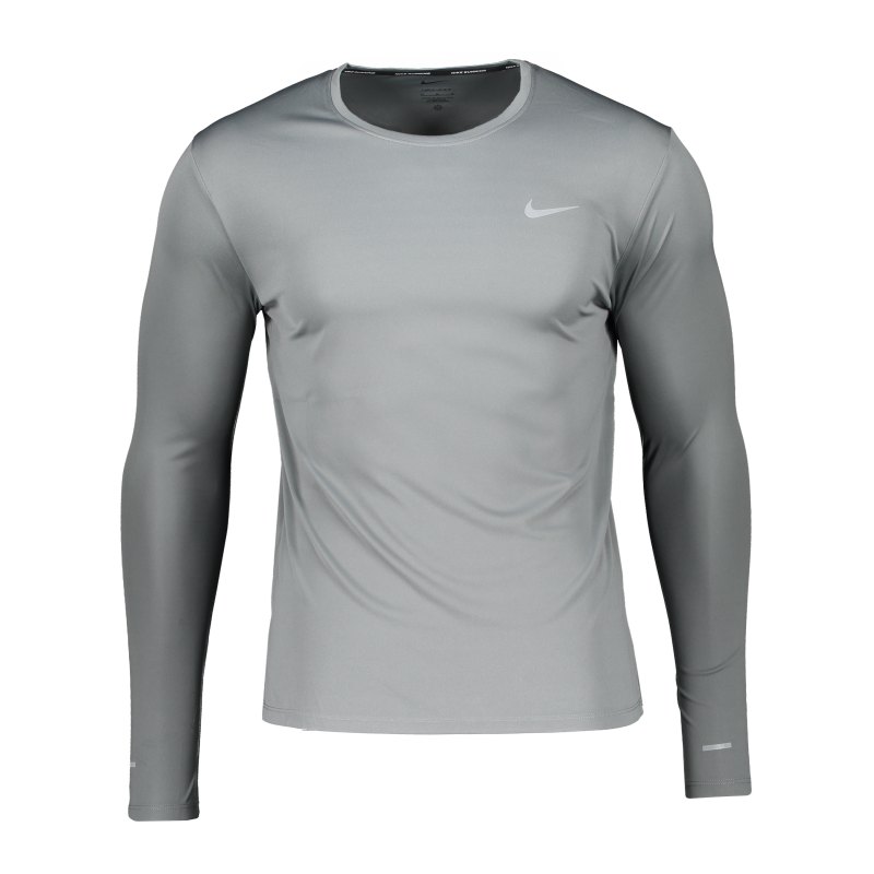 Nike Miler Top langarm Running Grau F084 - grau