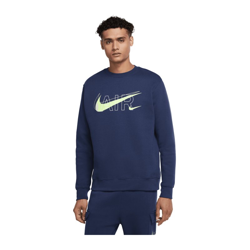 Nike Fleece Crew Sweatshirt Blau F410 - blau