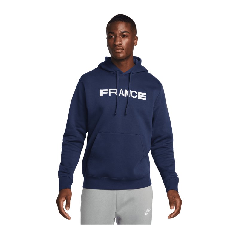 Nike Frankreich Hoody Blau F410 - dunkelblau
