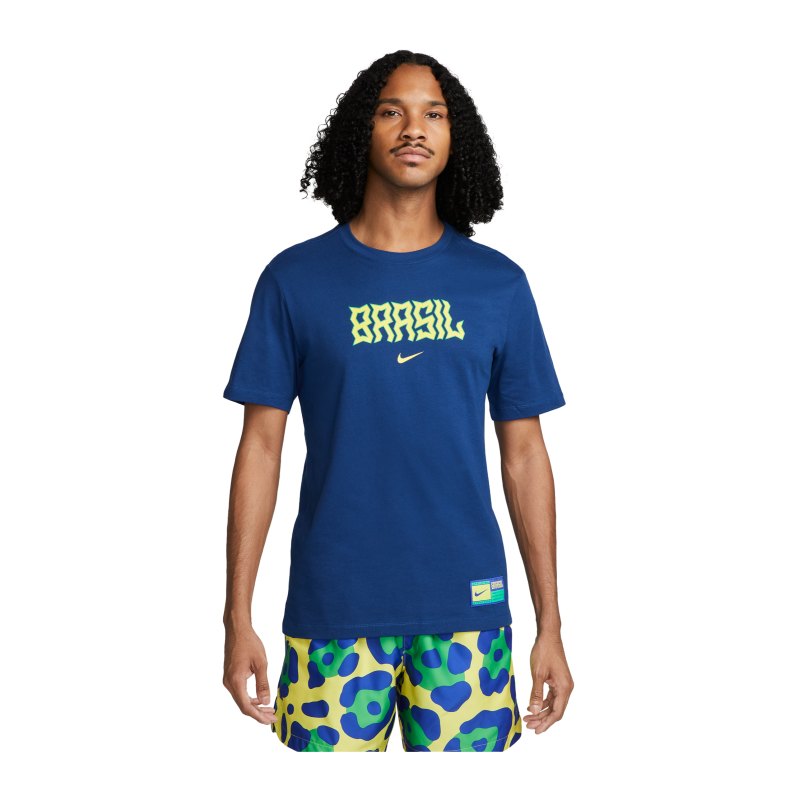 Nike Brasilien Swoosh WC22 T-Shirt F490 - blau