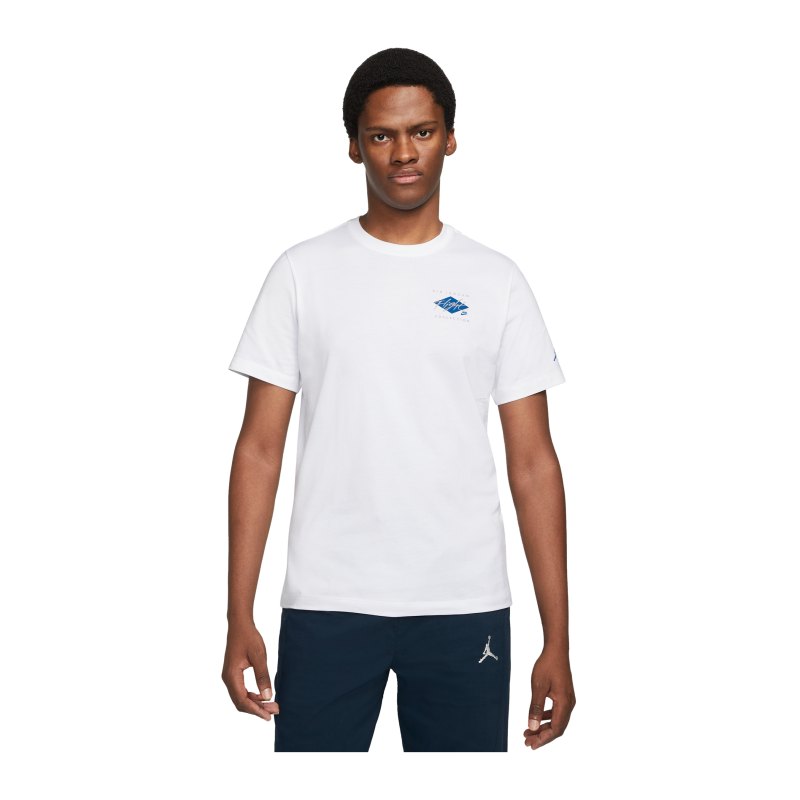 Jordan Flight Graphic T-Shirt Weiss Blau F100 - weiss