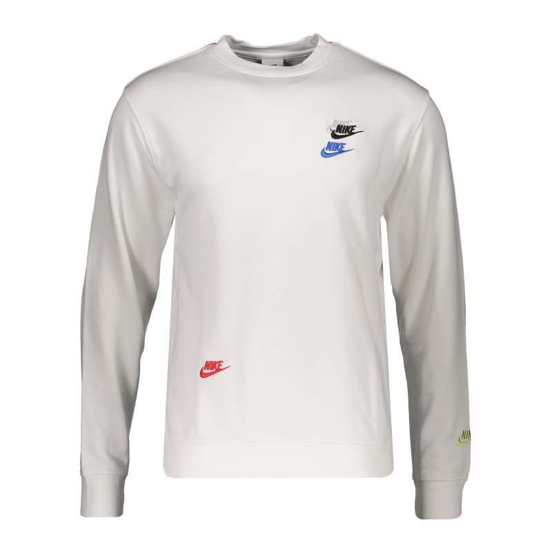 Nike Essential French Terry Crew Sweatshirt F100 - weiss