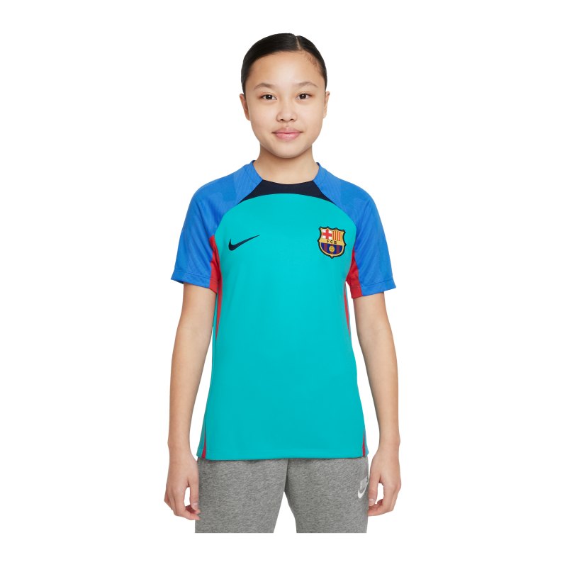 Nike FC Barcelona Strike Trainingsshirt Kids F360 - blau