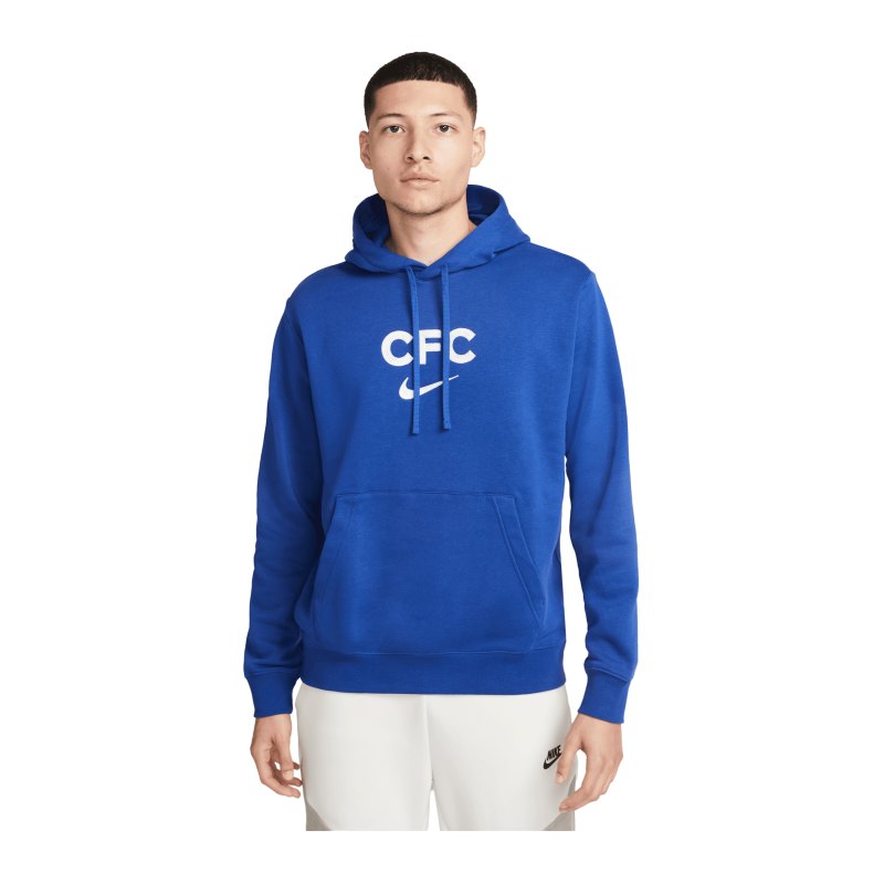 Nike FC Chelsea London Fleece Hoody Blau F495 - blau