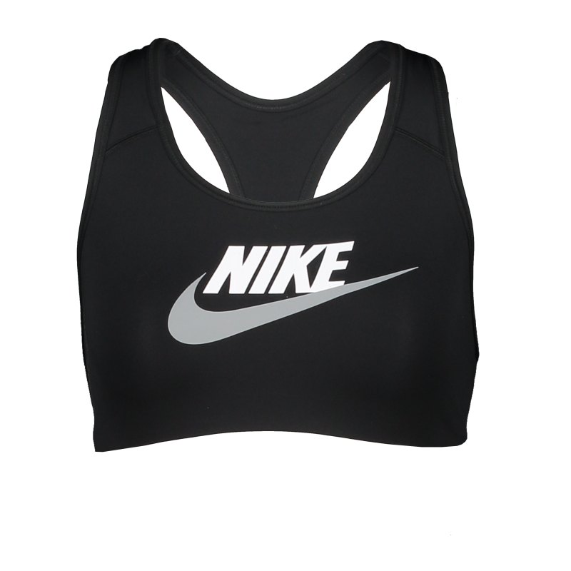 Nike Med-Sup Sport-BH (ungepolstert) Damen F010 - schwarz
