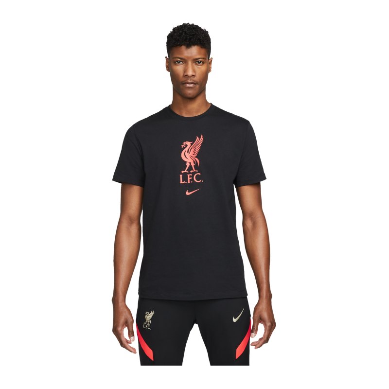 Nike FC Liverpool Crest T-Shirt Schwarz F010 - schwarz