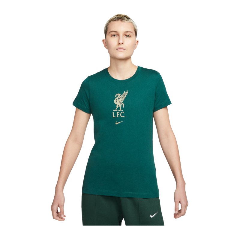 Nike FC Liverpool Crest T-Shirt Damen Grün F375 - gruen