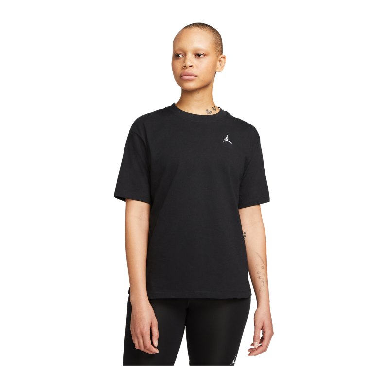 Jordan Essentials T-Shirt Damen Schwarz Weiss F010 - schwarz
