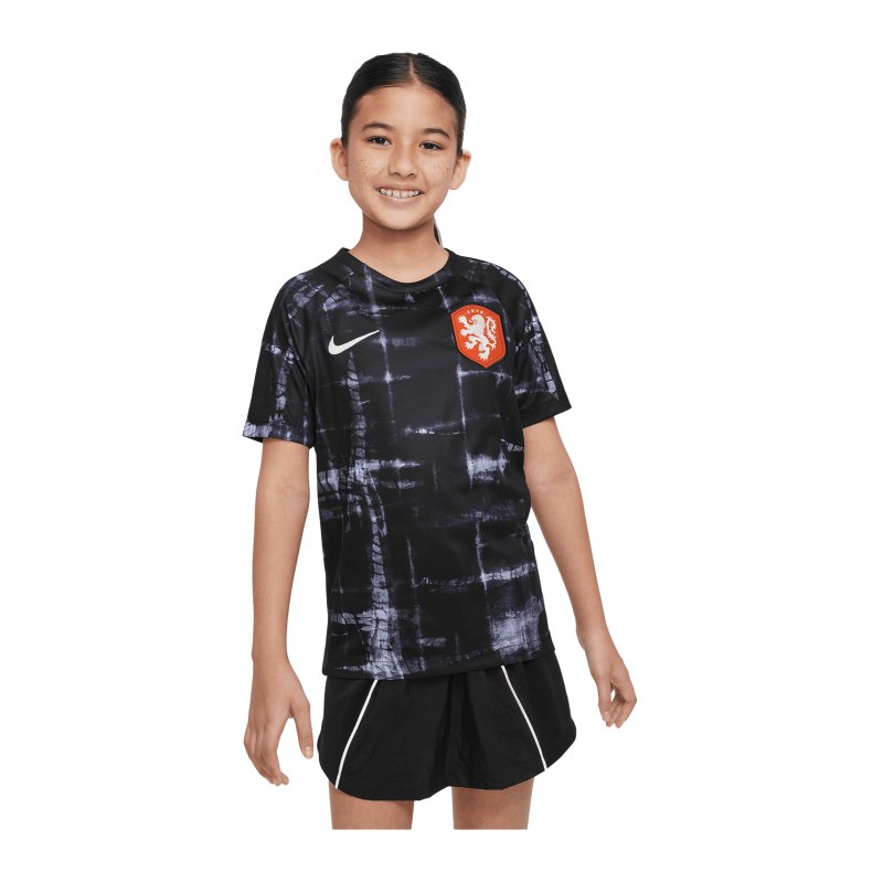 Nike Niederlande Prematch Shirt WM 2022 Kids F010 - schwarz
