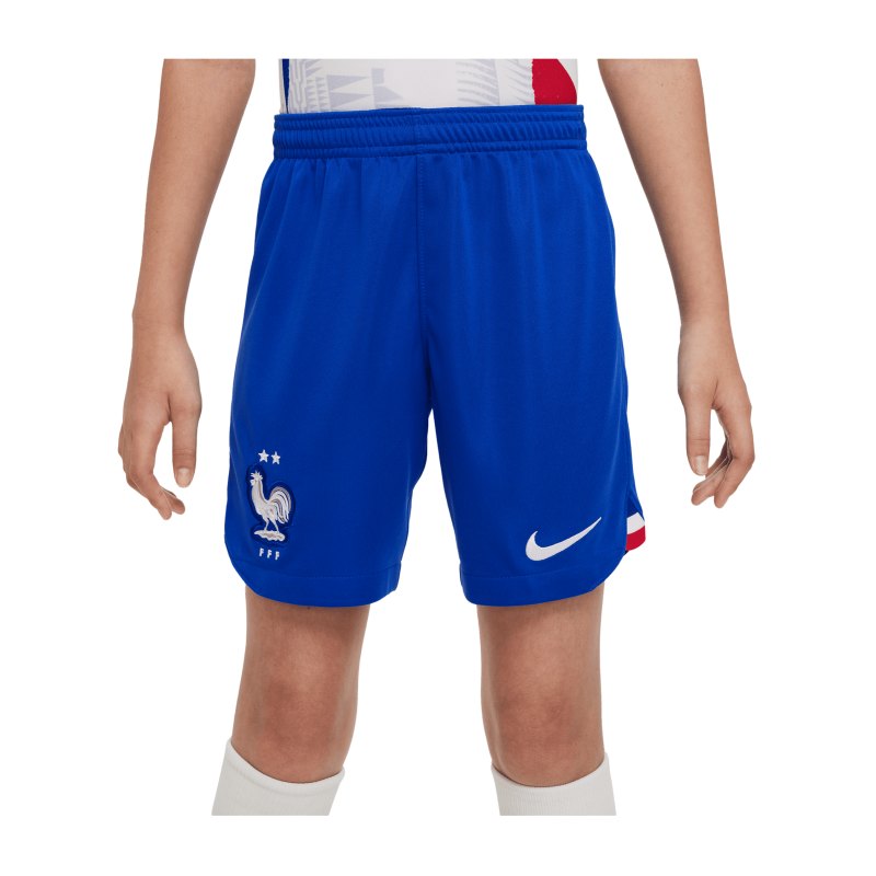 Nike Frankreich Short Away WM 2022 Kids Blau Weiss F480 - blau