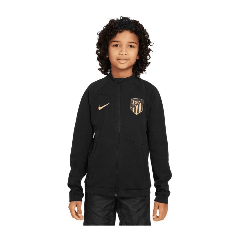 Nike Atletico Madrid Academy Pro Trainingsjacke Kids Schwarz F010 - schwarz