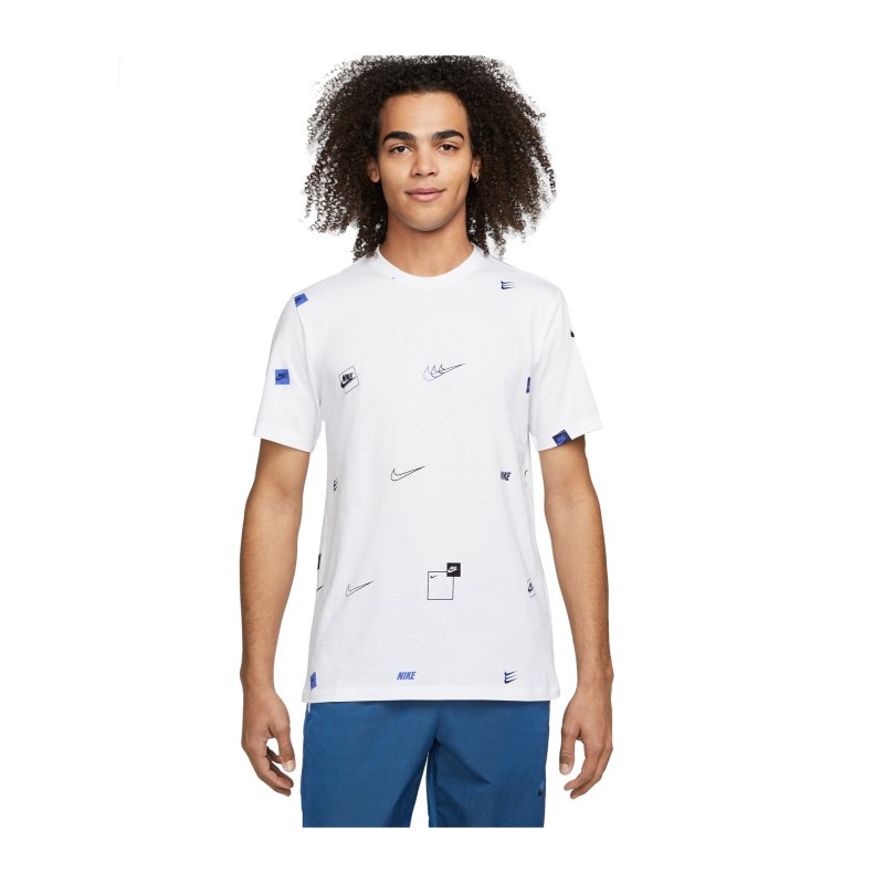 Nike All Over Print T-Shirt Weiss F100 - weiss