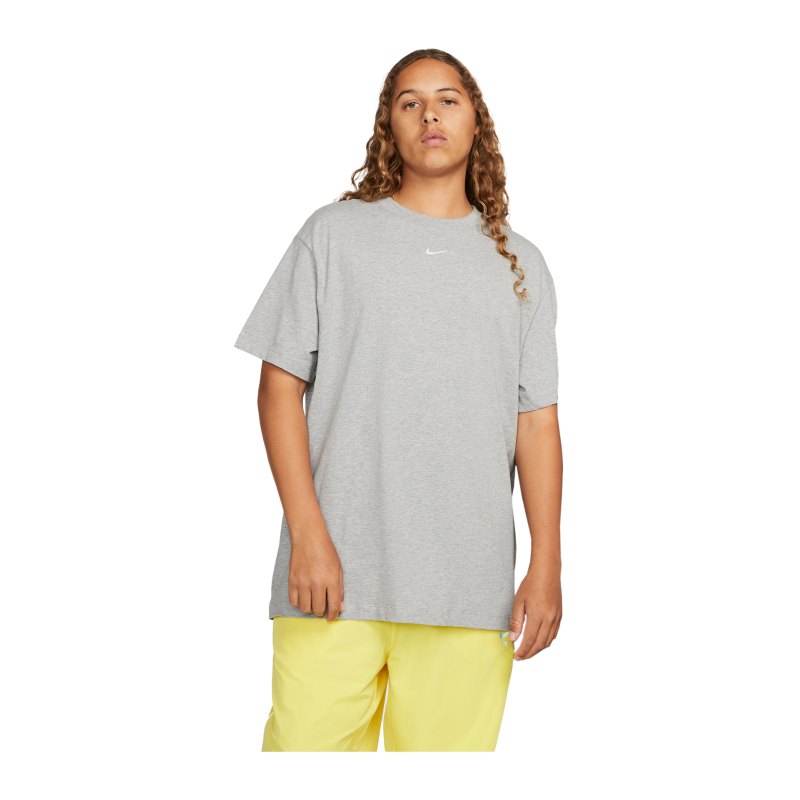 Nike Essential T-Shirt Damen Grau Weiss F063 - grau