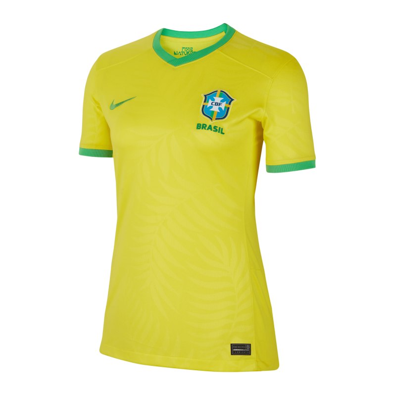 Nike Brasilien Trikot Home Frauen WM 2023 Damen Gelb Grün F740 - gelb