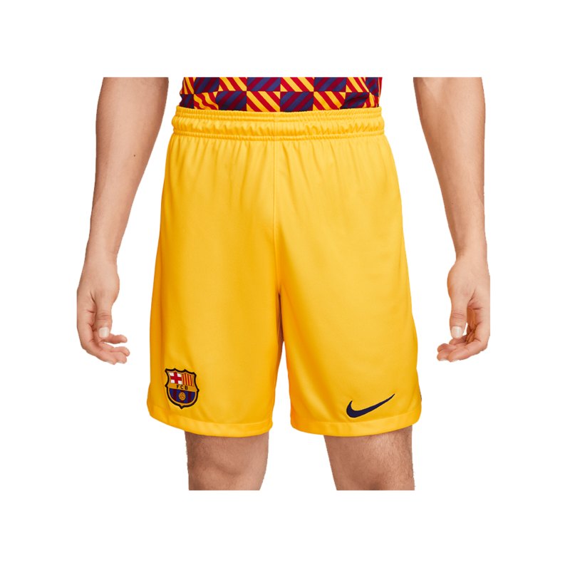 Nike FC Barcelona Short 4th 2022/2023 Gelb F728 - gelb