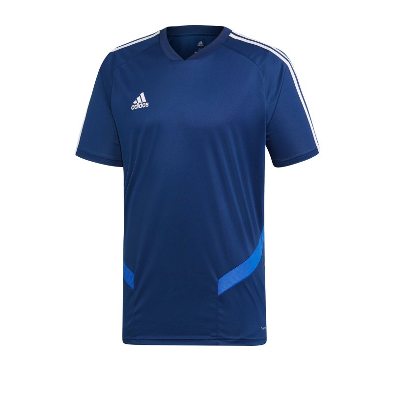 adidas Tiro 19 Trainingsshirt Dunkelblau Weiss - blau
