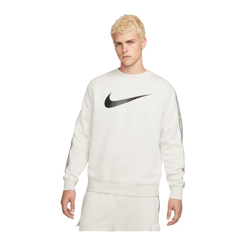 Nike Repeat Fleece Crew Sweatshirt Grau F072 - grau