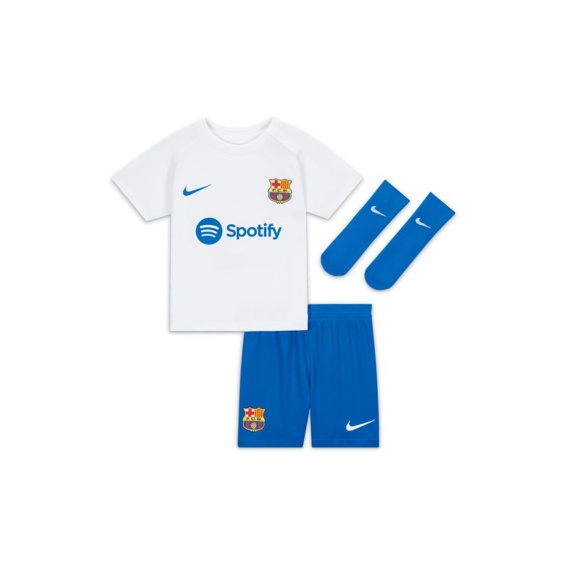 Nike FC Barcelona Babykit Away 2023/2024 Weiss F101 - weiss