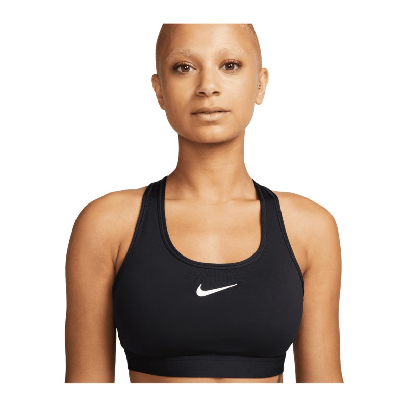 Nike Swoosh Medium Support Sport-BH Damen F010 - schwarz