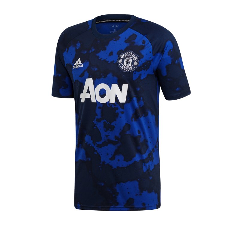 adidas Manchester United Prematch Shirt Blau - blau