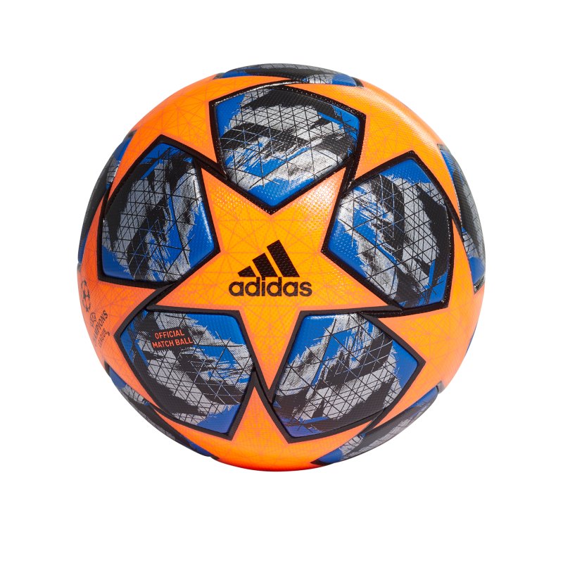 adidas Finale OMB Spielball Orange Blau - orange
