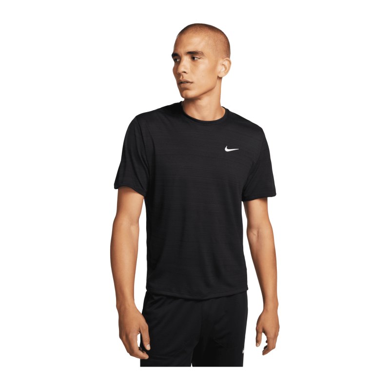 Nike Repel Miler T-Shirt Schwarz F010 - schwarz