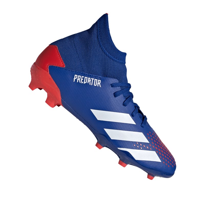 adidas Predator 20.3 FG J Kids Blau Rot - blau