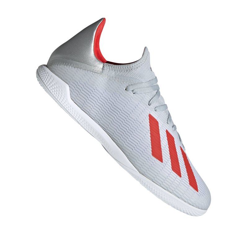 adidas X 19.3 IN Halle Silber Rot - Silber