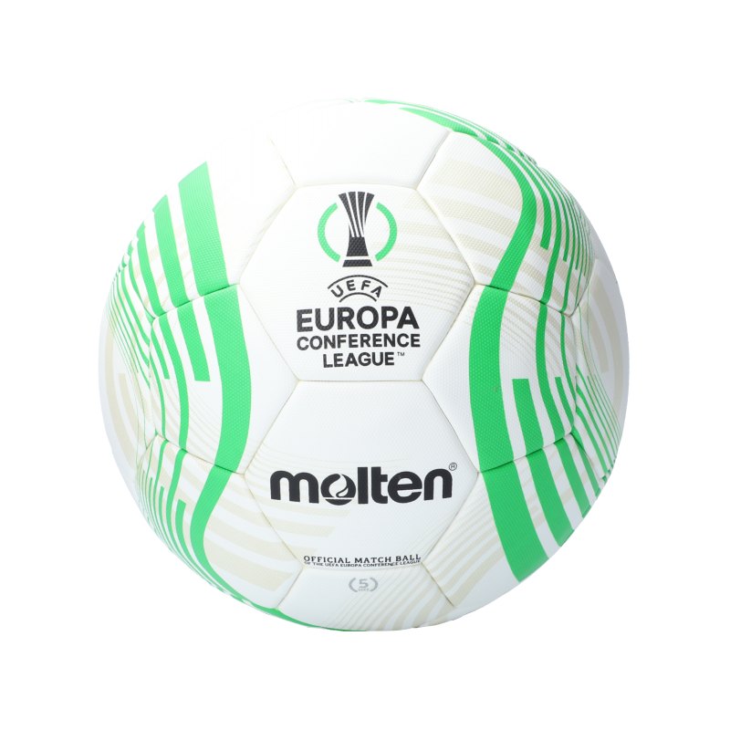 Molten Offizieller Spielball Europa Conference League 2021/2022 Weiss Grün Schwarz - weiss