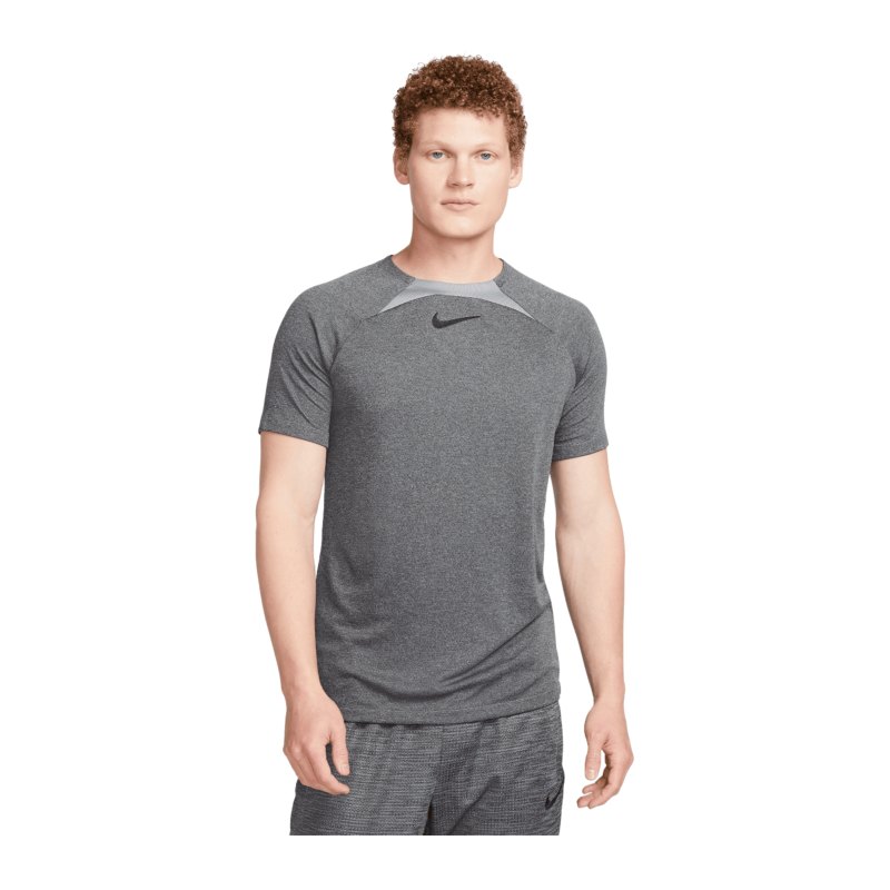 Nike Academy T-Shirt Grau Schwarz F065 - grau