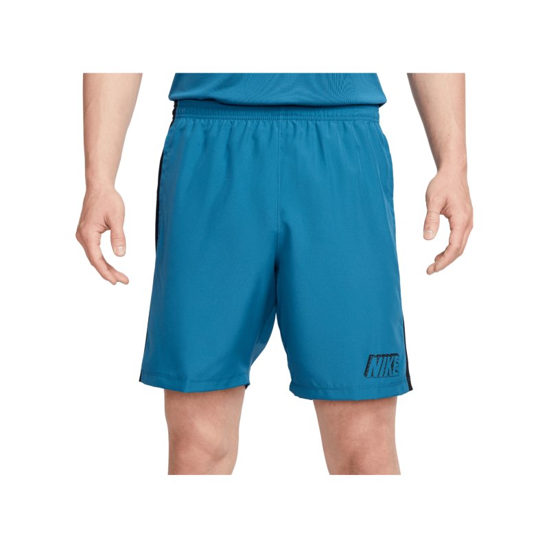Nike Academy Short Blau Schwarz Schwarz F457 - blau
