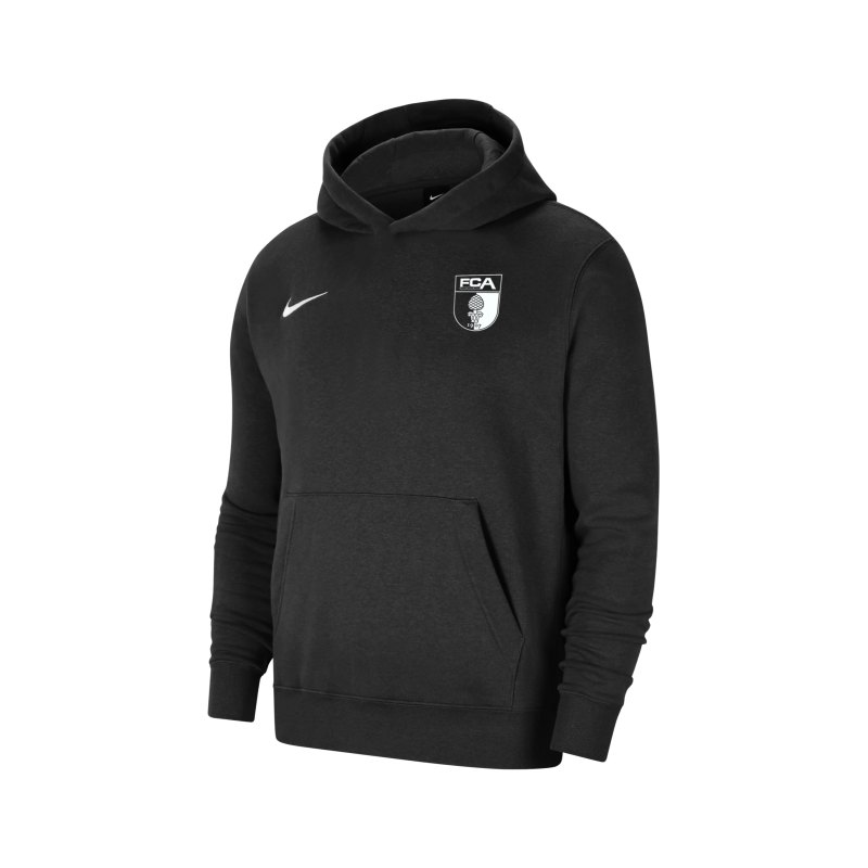 Nike FC Augsburg Fleece Hoody Kids Schwarz F010 - schwarz